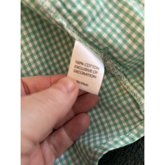 Gingham Embroidered Button Down Shirt XL Uncommon Thread J Jill Women’s Cotton - Picture 11 of 13